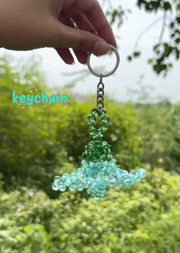 Beaded Keychain Charm