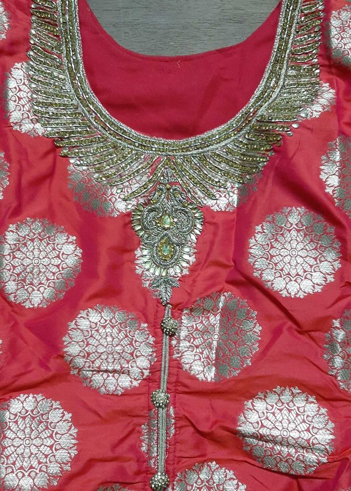 Embroidered partywear kurta ghaghra