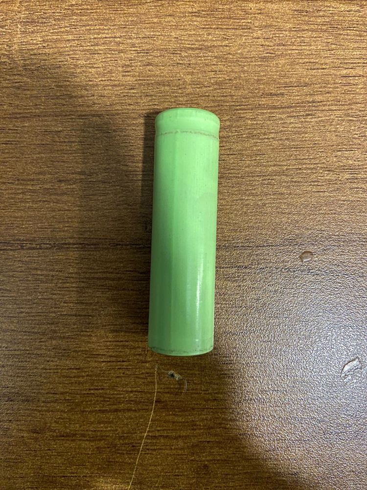 Bright Green Cylinder Battery