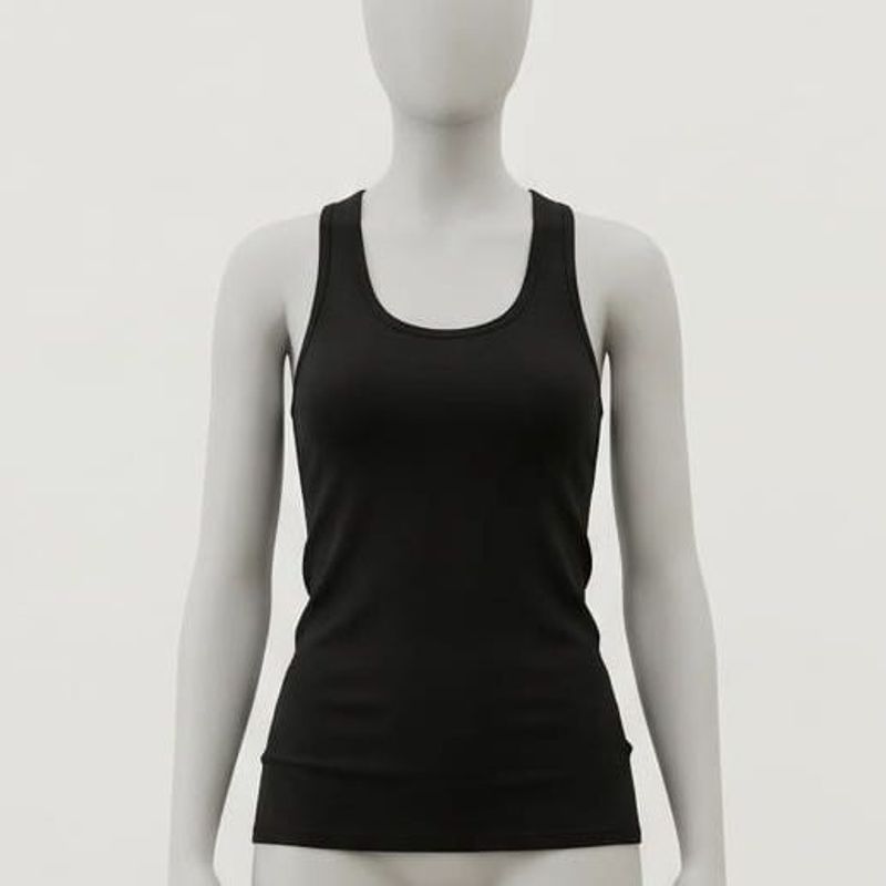 Black Racerback Tank Top
