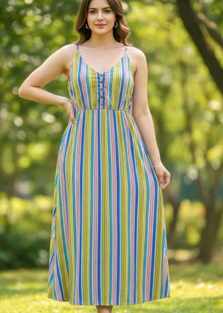 Striped Casual Sundress