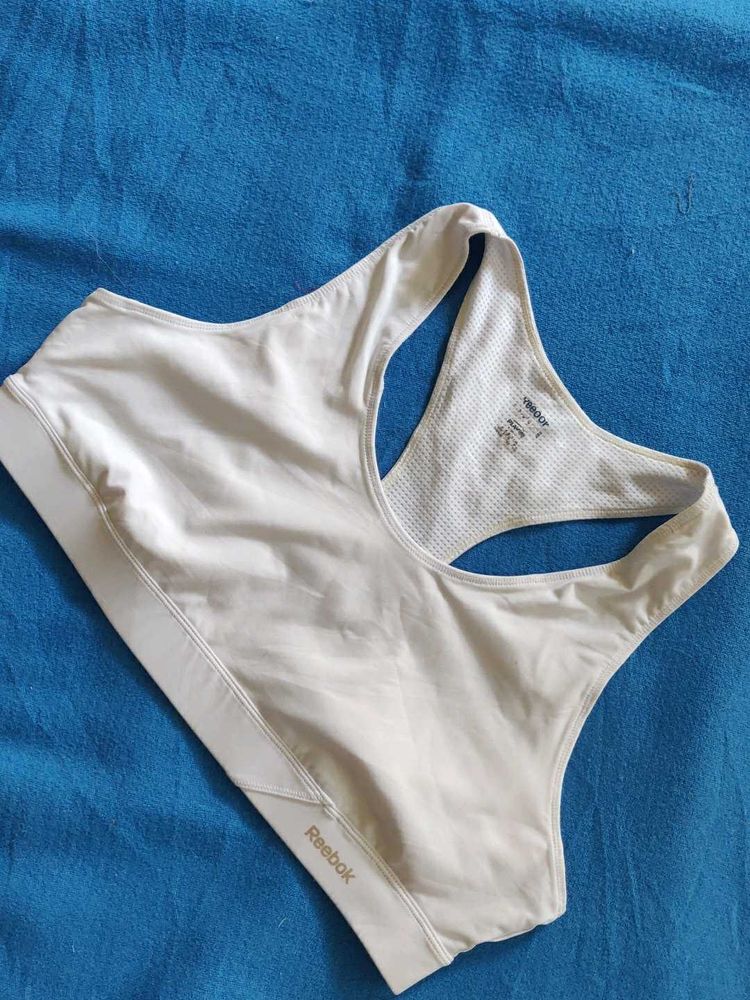 Reebok White Sports Bra