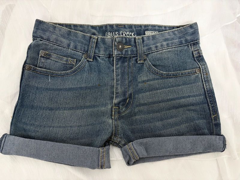 Classic Blue Denim Shorts