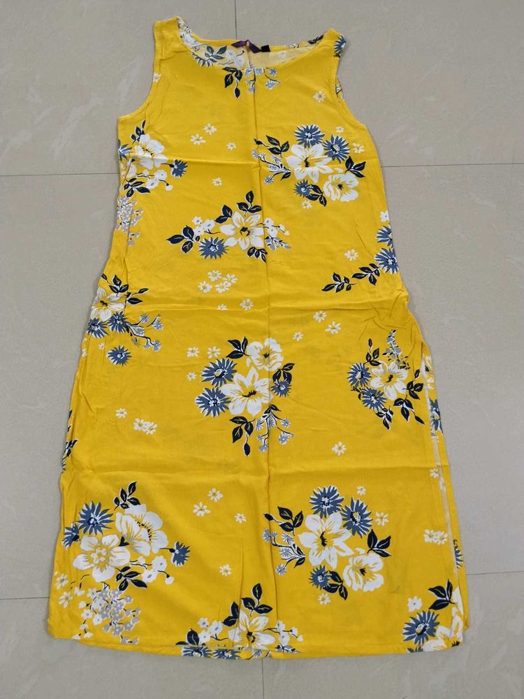 Yellow Kurta with shrug