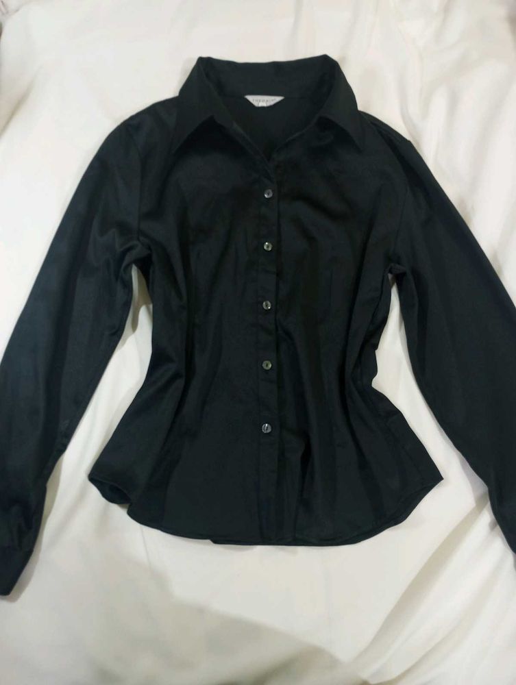 Classic Black Button-Up Shirt