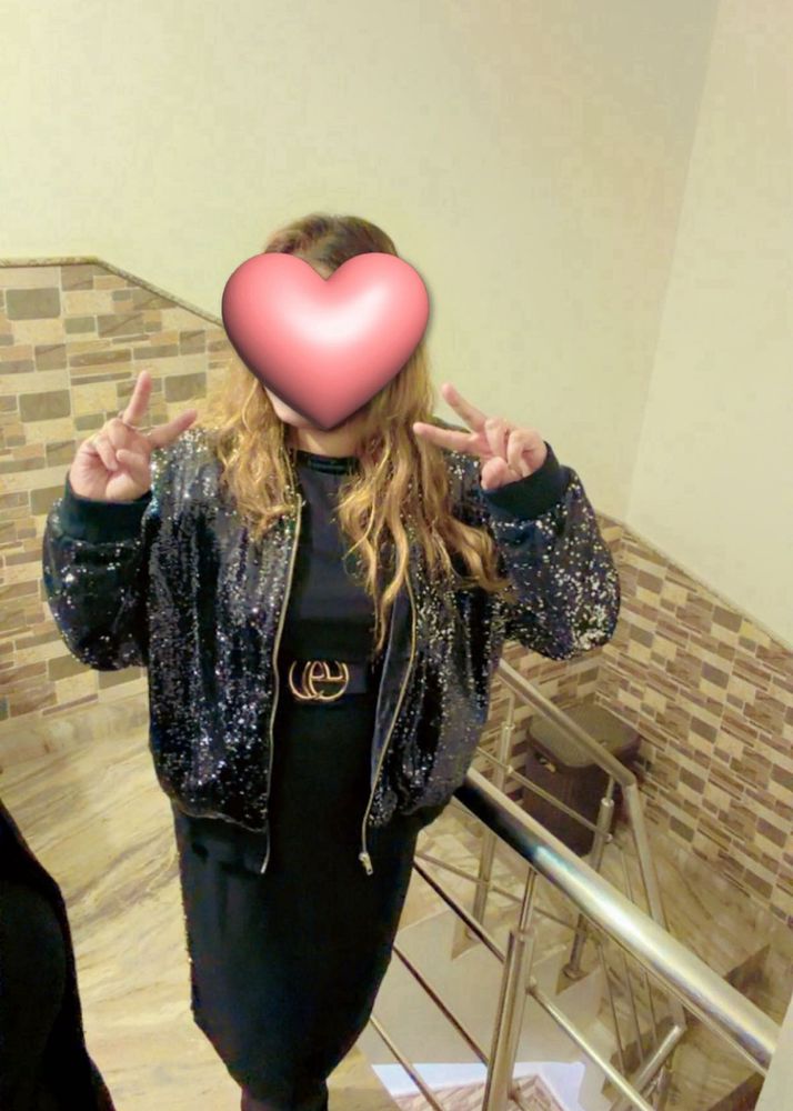 Sparkly Sequin Bomber Jacket