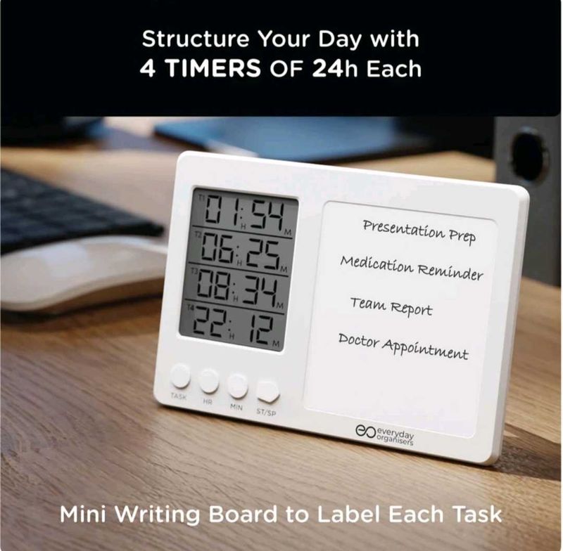 Digital Timer &amp; Mini Whiteboard Organizer