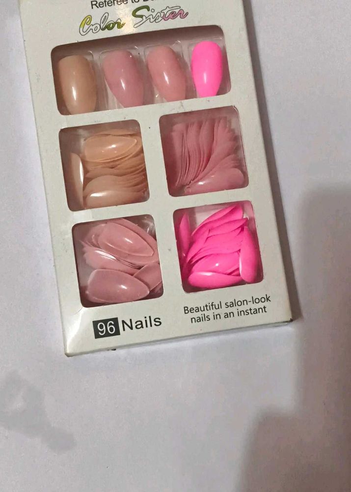 Color Sister 96 Pcs Press-On Nails