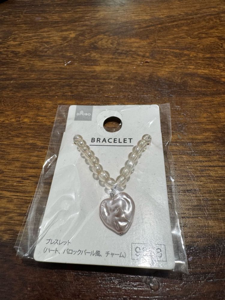 Daiso Heart Charm Bracelet