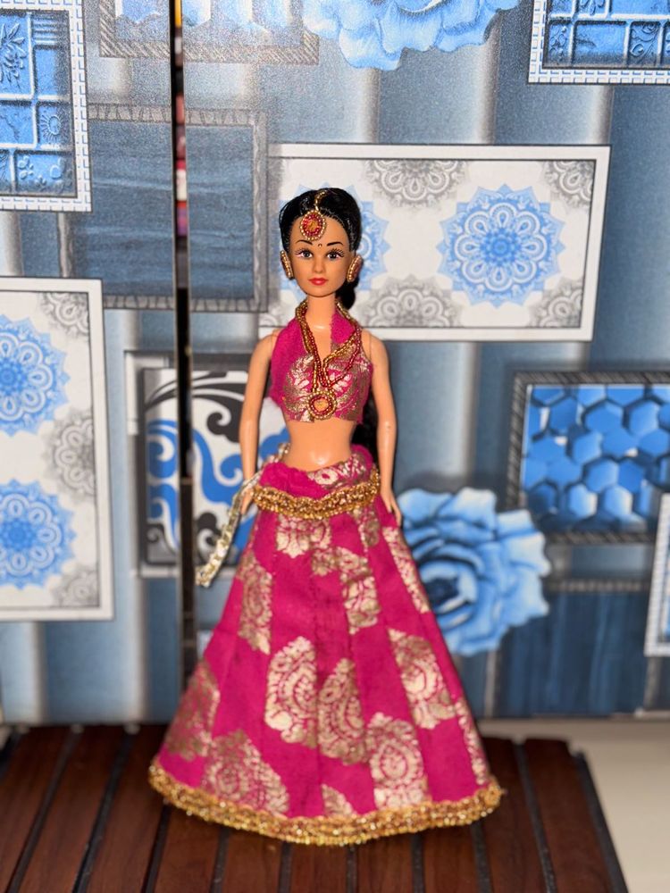 Doll in Traditional Lehenga With Jewellery