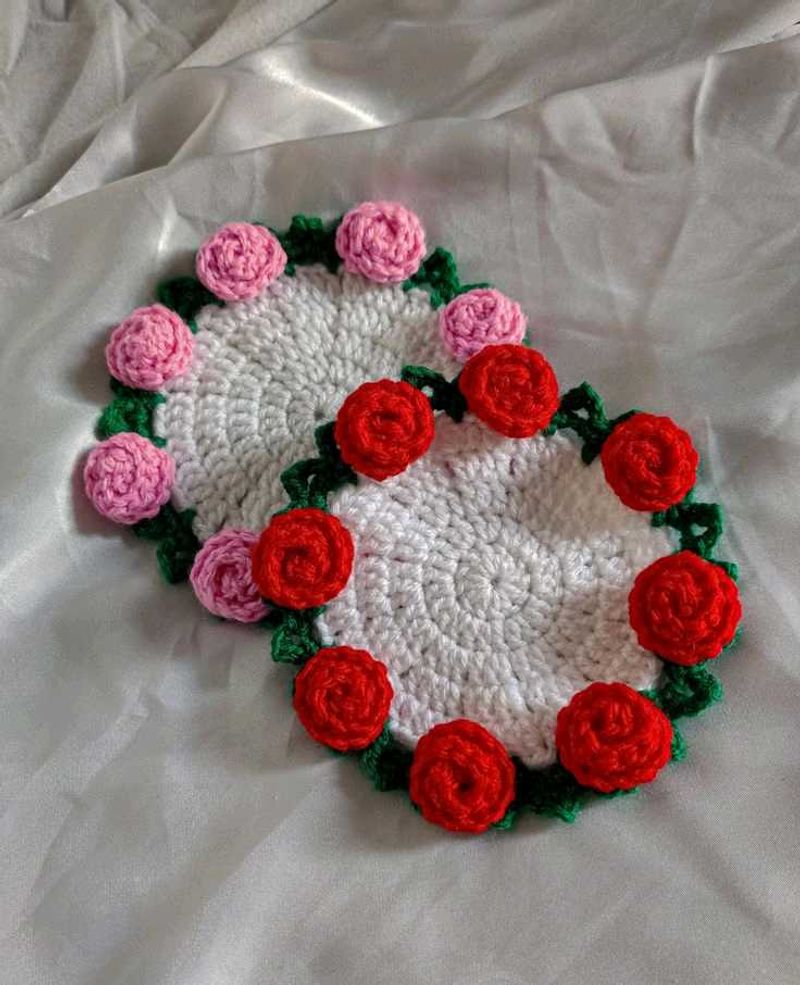 Handmade Crochet Coasters