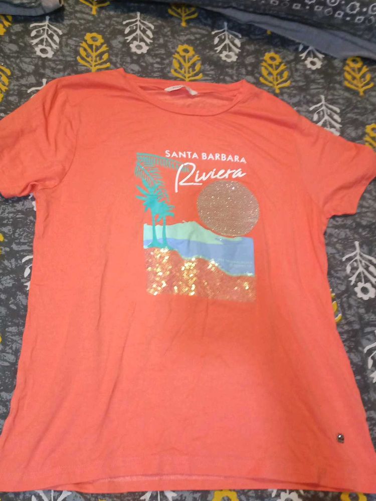 Orange Santa Barbara Riviera T-Shirt