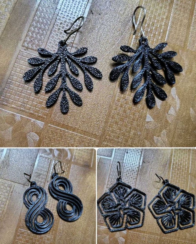 Set of 3 - Unique Design Earrings