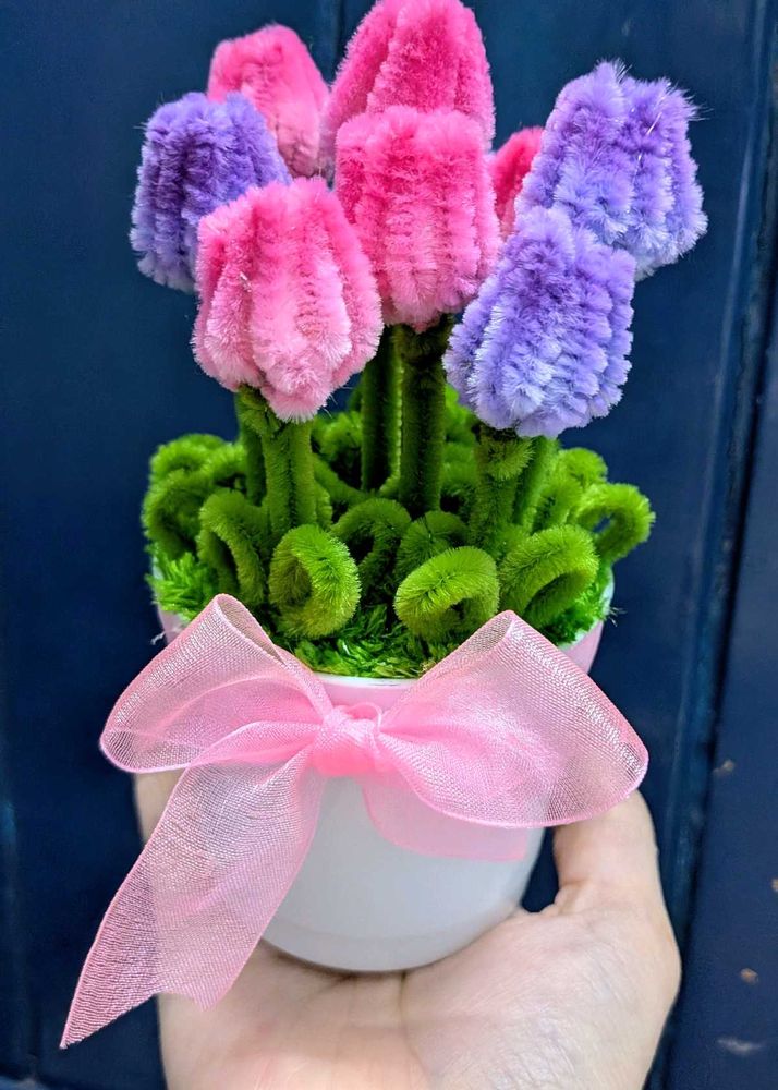 Handcrafted Tulip flower pot