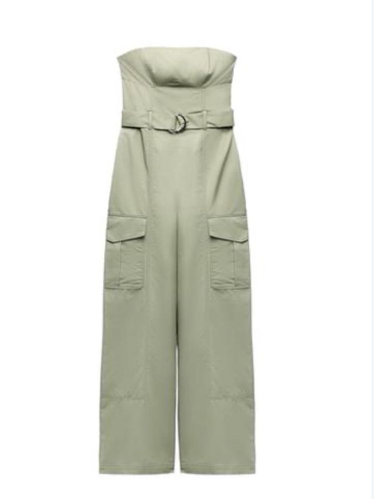 Stylish Strapless Jumpsuit