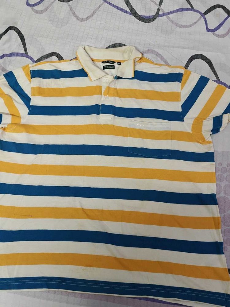 Men's Striped Polo Shirt