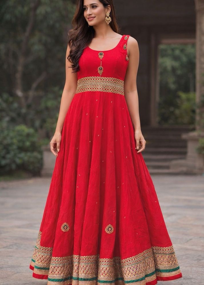 Stunning Red Ethnic Gown
