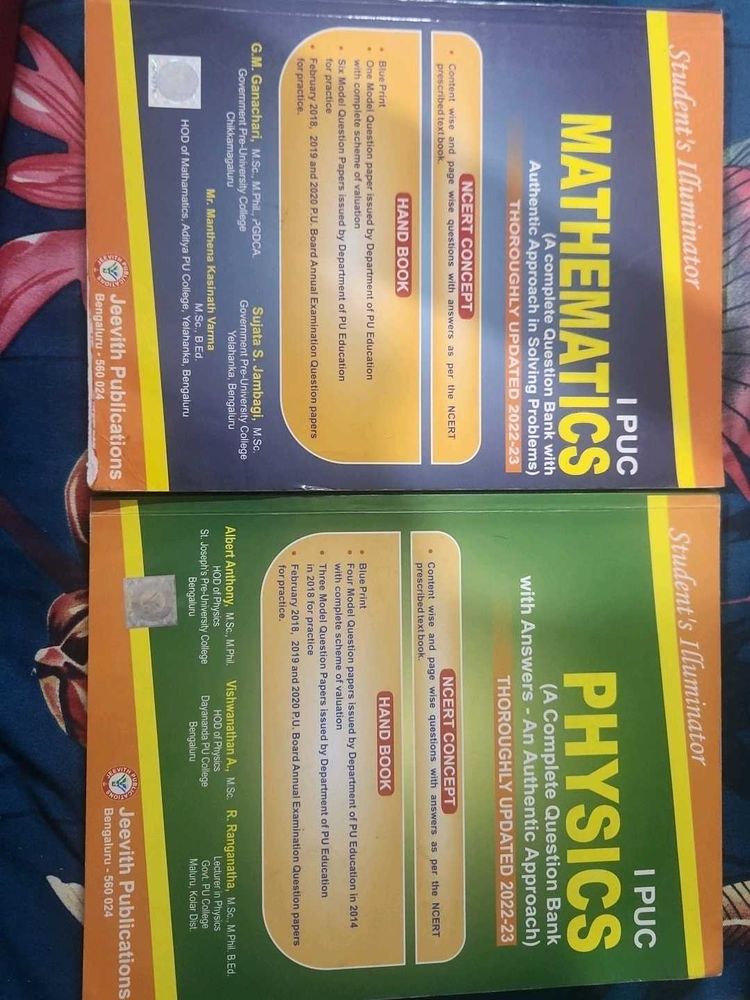 PUC Textbooks - Physics &amp; Math