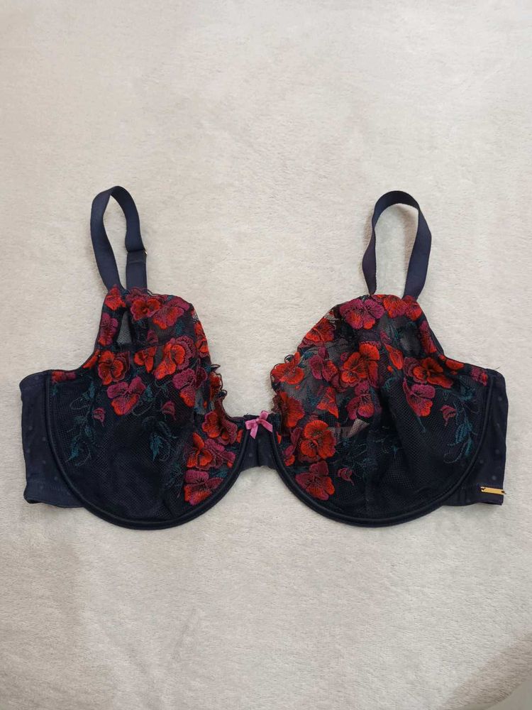 Floral Print Underwire Bra 36F