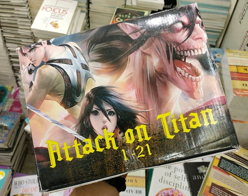 Attack On Titan Parts 1-21 Boxed Book Sets