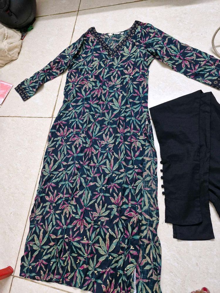 Printed Kurta with Pants Set