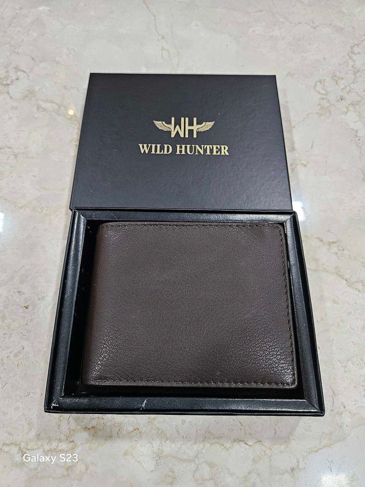 Wild Hunter Leather Wallet BROWN COLOUR