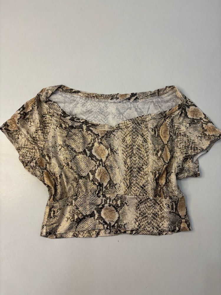 Stylish Snake Print Top