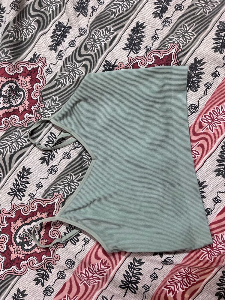 Sage Green Ribbed Tank