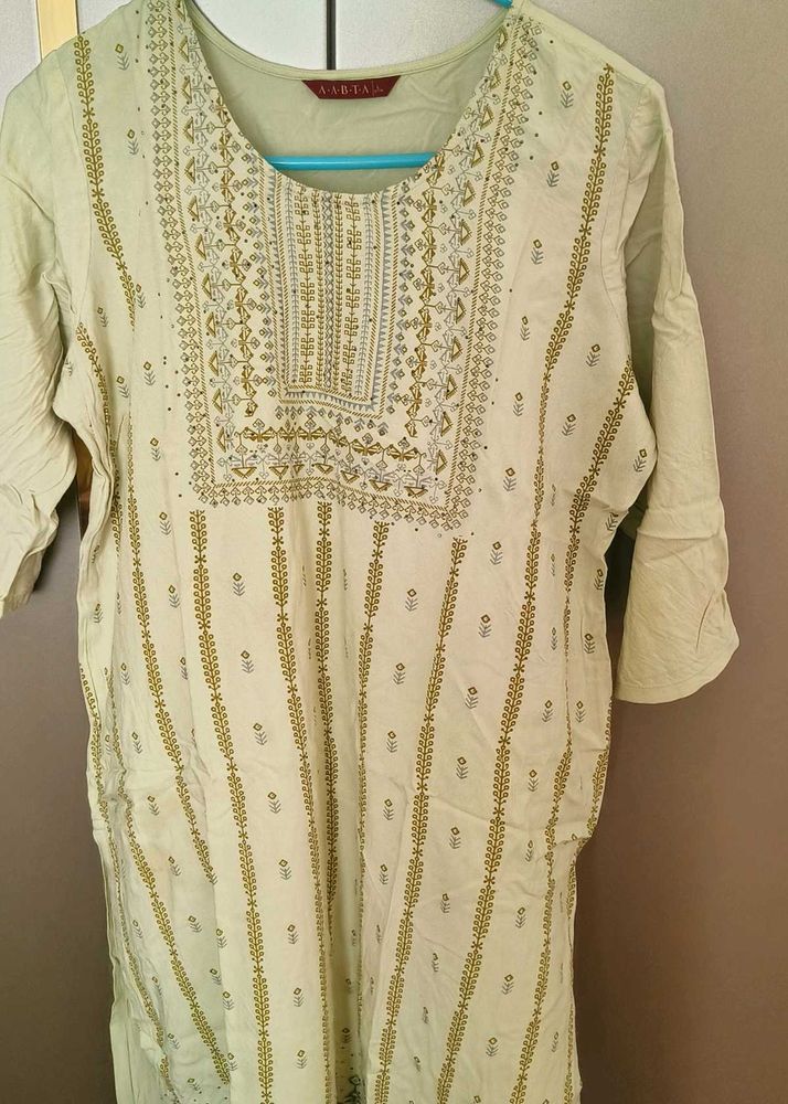 Elegant pista green Kurta