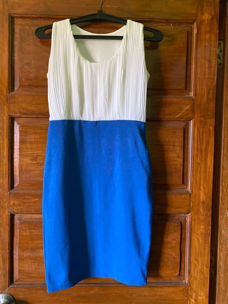 Chic Two-Tone Sleeveless Dress