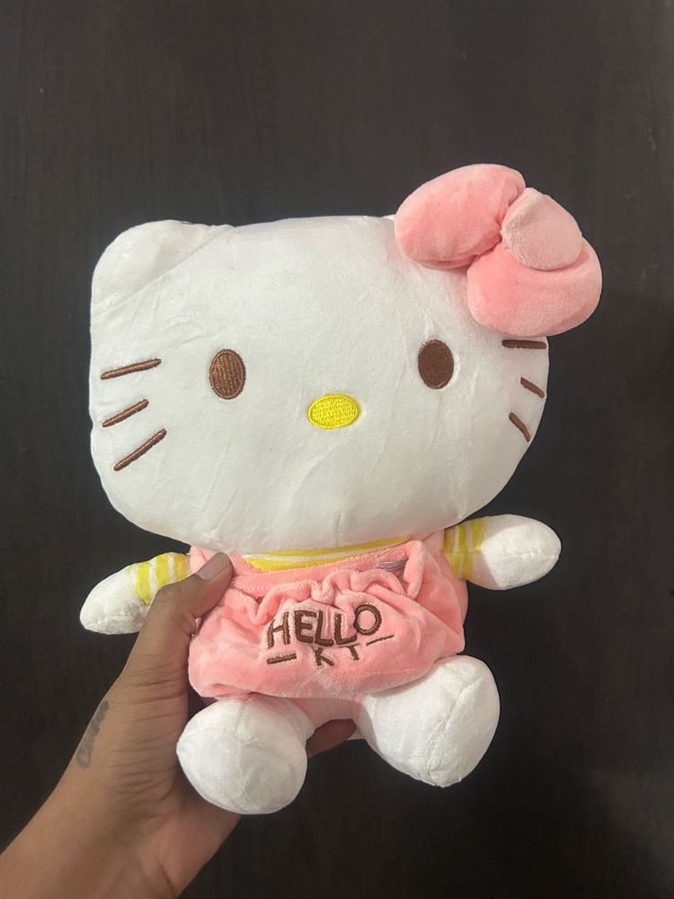 adorable Hello Kitty plush toy featuring a soft