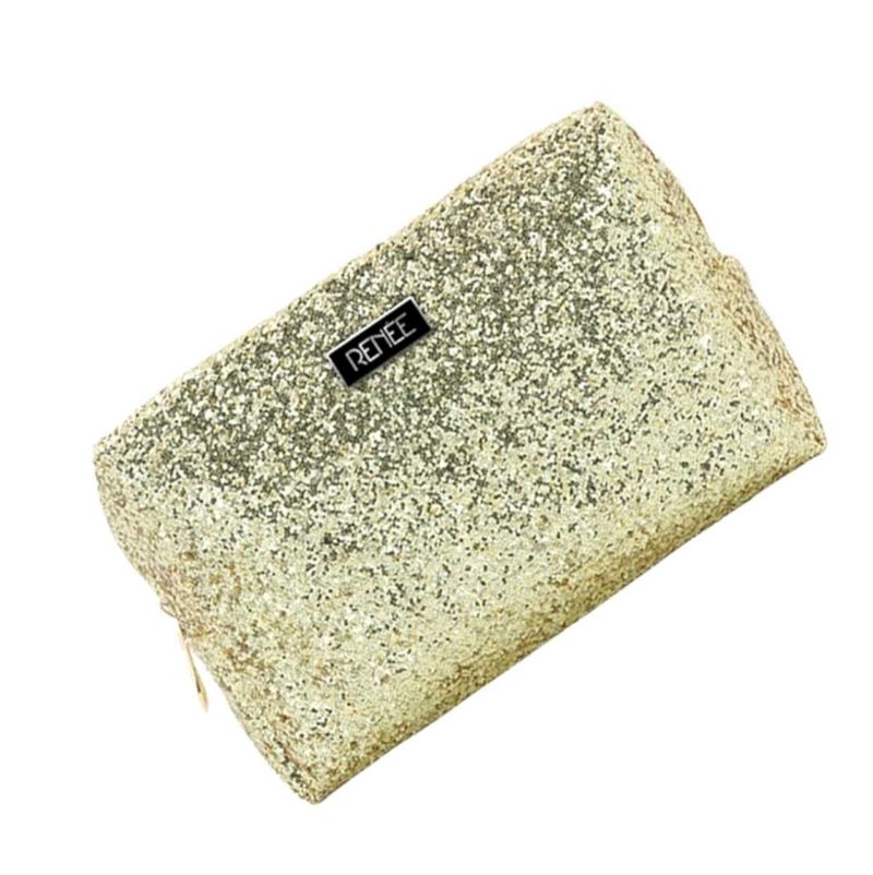 Sparkly Gold Glitter Large Pouch