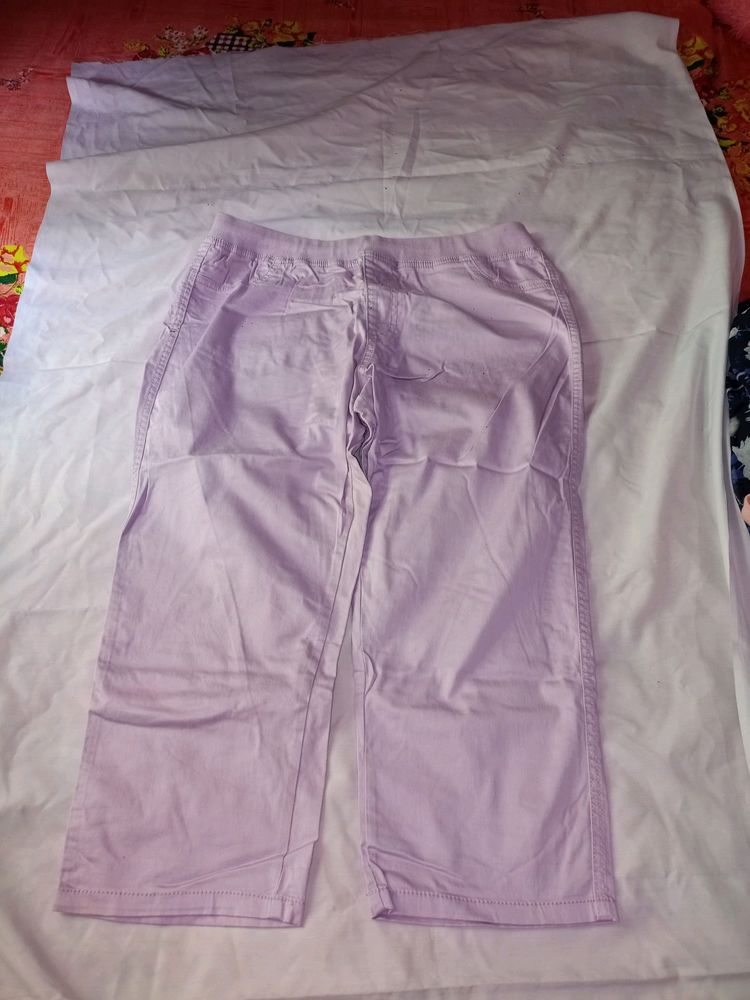 This Is Cute Leavender Coloured Capri