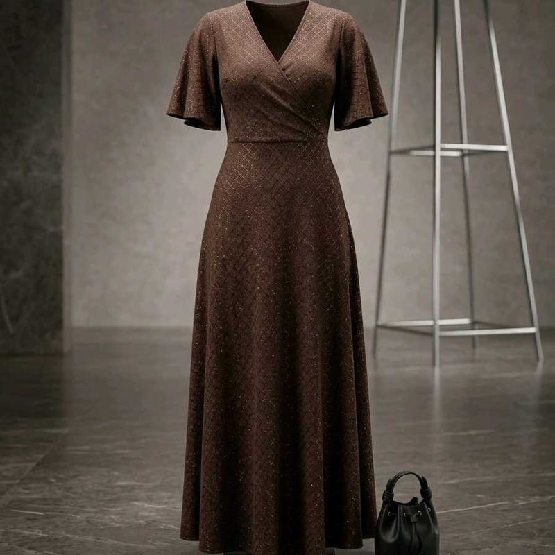 Elegant A-line maxi  dress