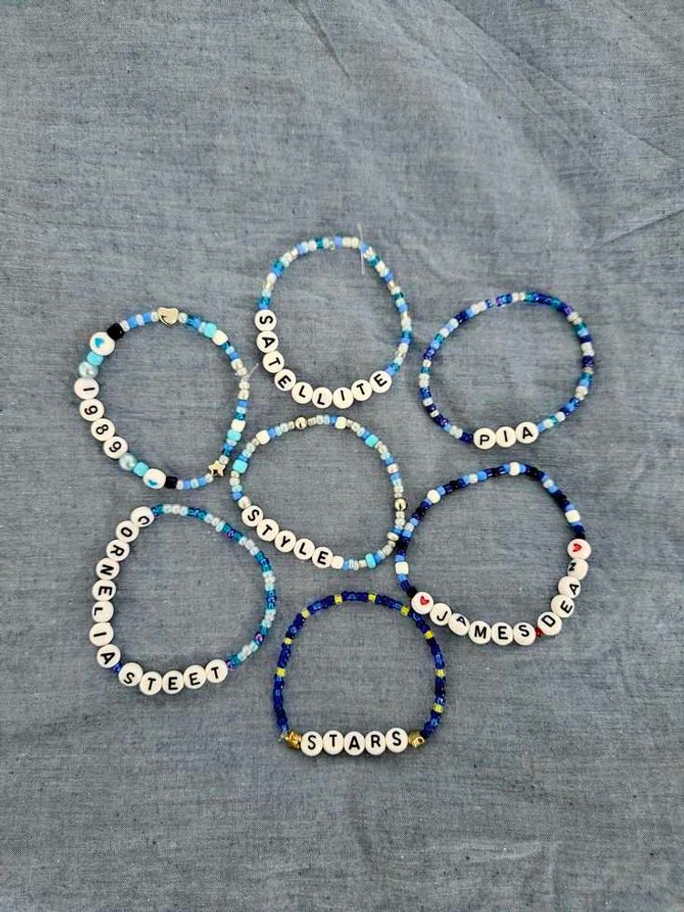 Initial Beaded Bracelets Customisation Available