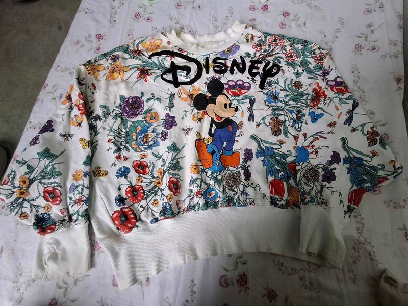 Disney Mickey Floral Sweatshirt