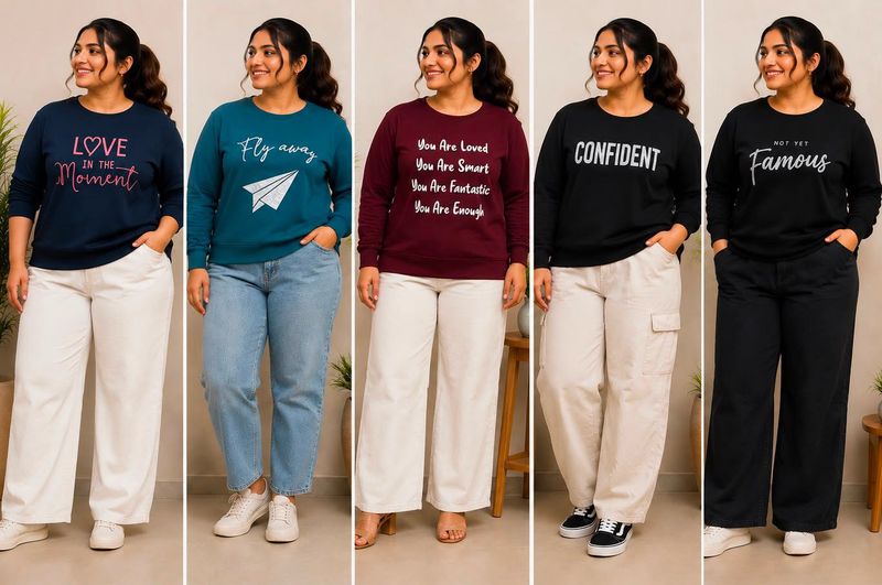 5 Trends/AJIO Sweatshirts (Brand new)