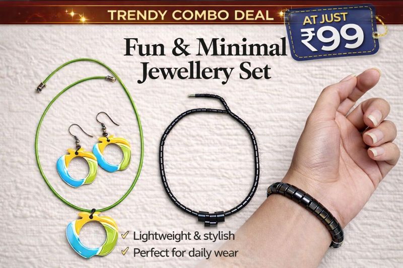 Trendy Jewelry Combo | Necklace sets + Bracelet