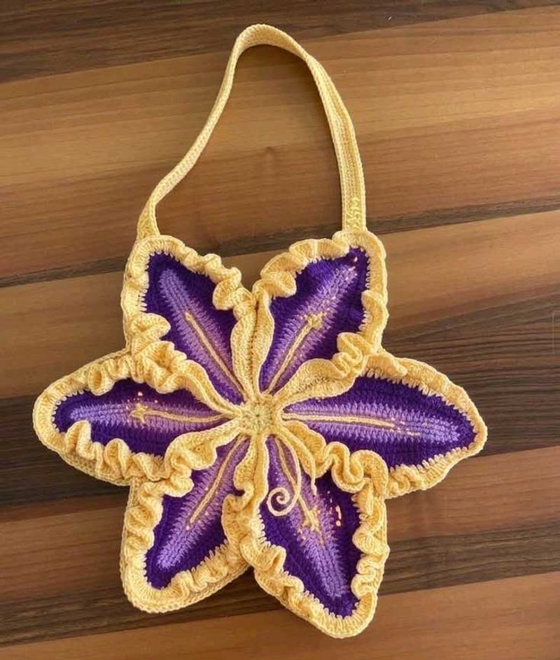 Rapunzel Crochet Lily Bag