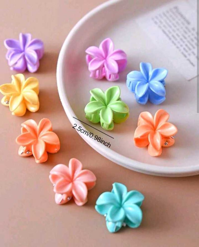 Cute Flower Claw Clips set of 12