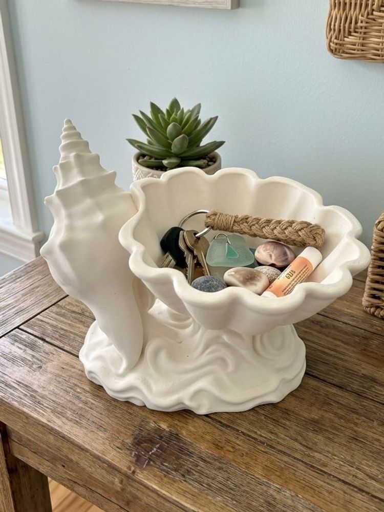 Nautical Seashell Decor Organizer