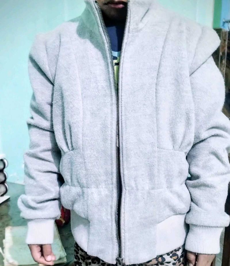 Gray Casual Jacket