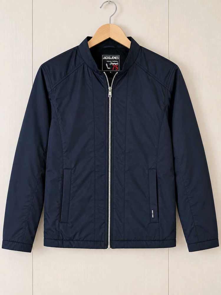 Jack &amp; Jones Navy Bomber Jacket