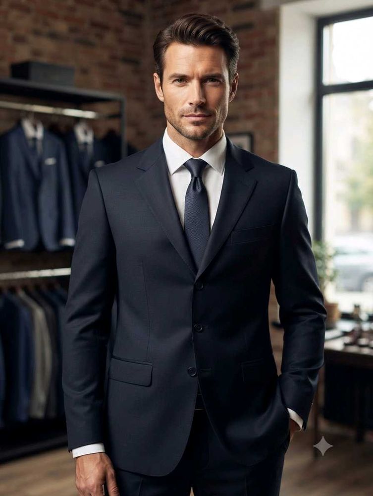 Men's Classic Navy Suit