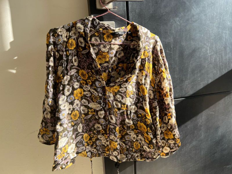 Stylish Floral Print Blouse