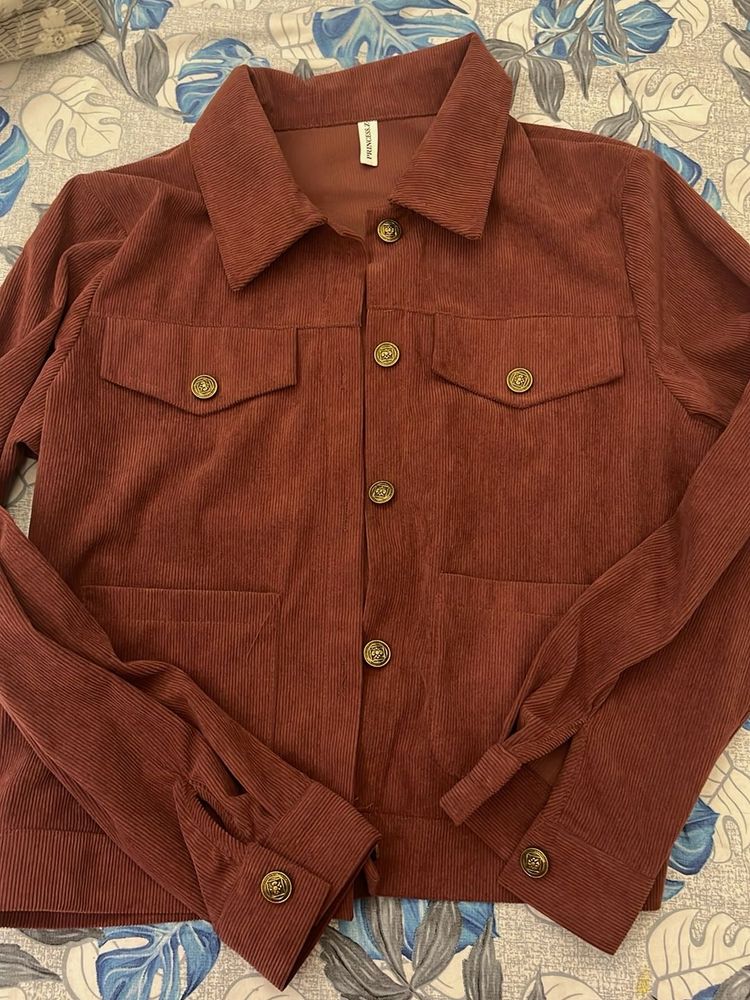 Corduroy Button-Down Jacket