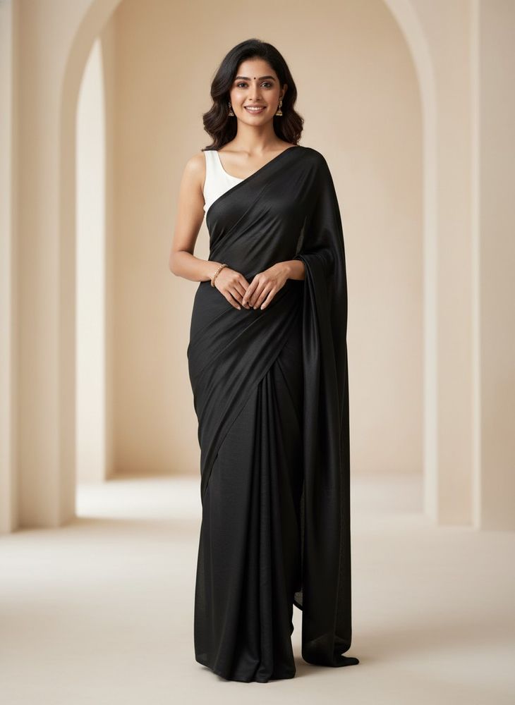 Elegant Black Saree