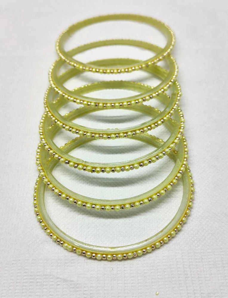 Ethnic Bangle with Pearl &amp; Gold beads