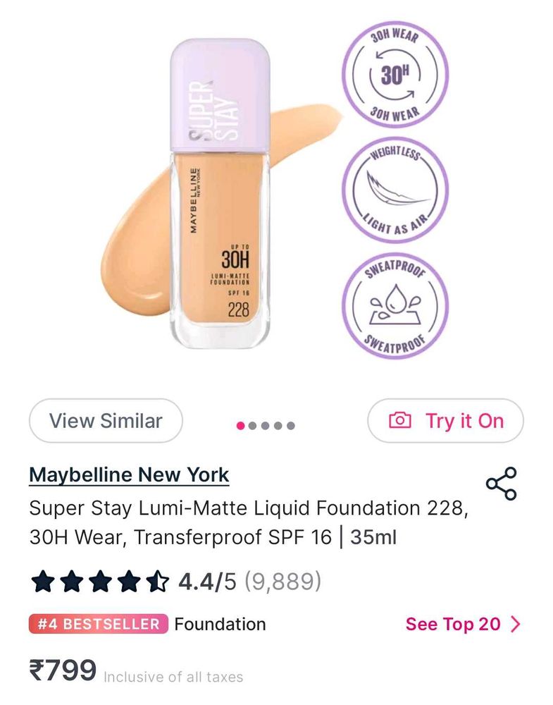 Maybelline Super Stay Foundation