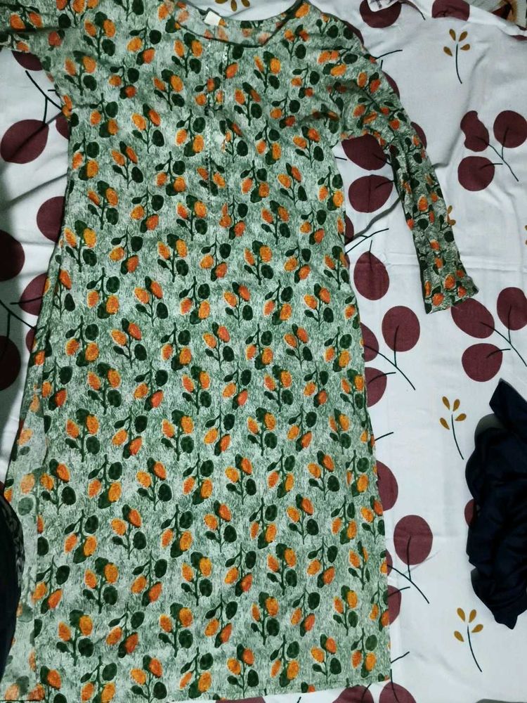 Floral Print Kurta